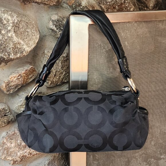 COACH M0869-13439 Parker Optic Art Black Signature Shoulder Bag - Picture 7 of 16